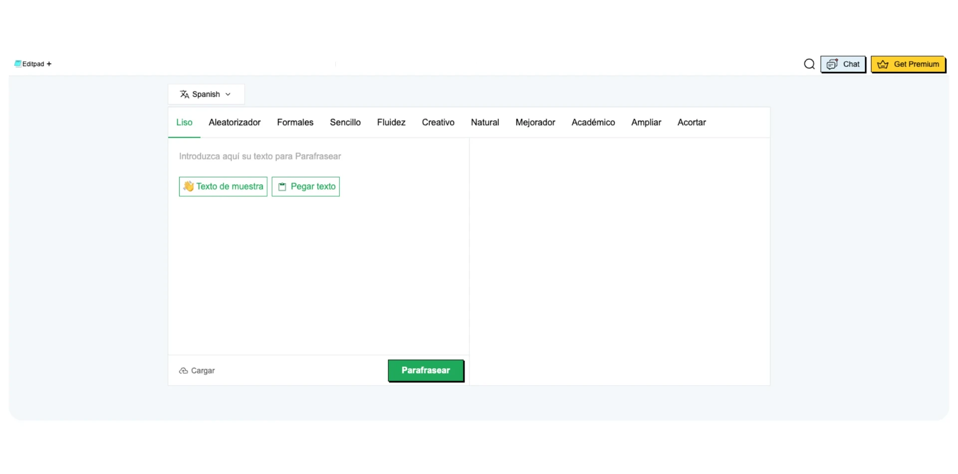 Captura de pantalla de Editpad